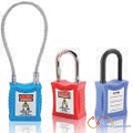 Light thermoplastic cable safety padlock S03