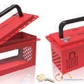 Portable cluster lock box with side window (small) BAN-X05RED